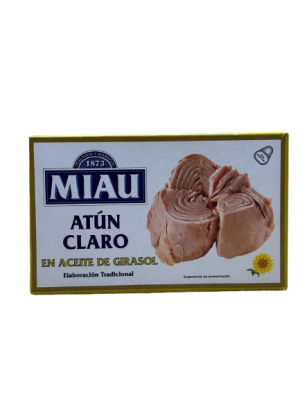 MIAU ATUN CLARO ACEITE EN GIRASOL 110