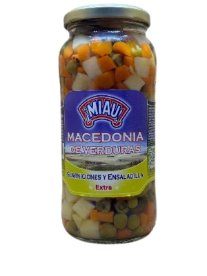 MIAU MACEDONIA VERDURAS 550G