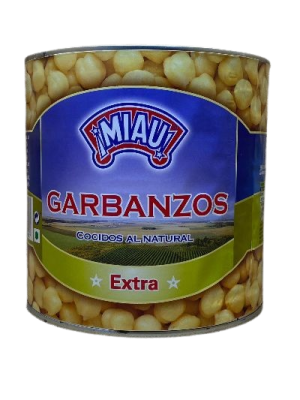 MIAU GARBANZO COCIDO 3 KG